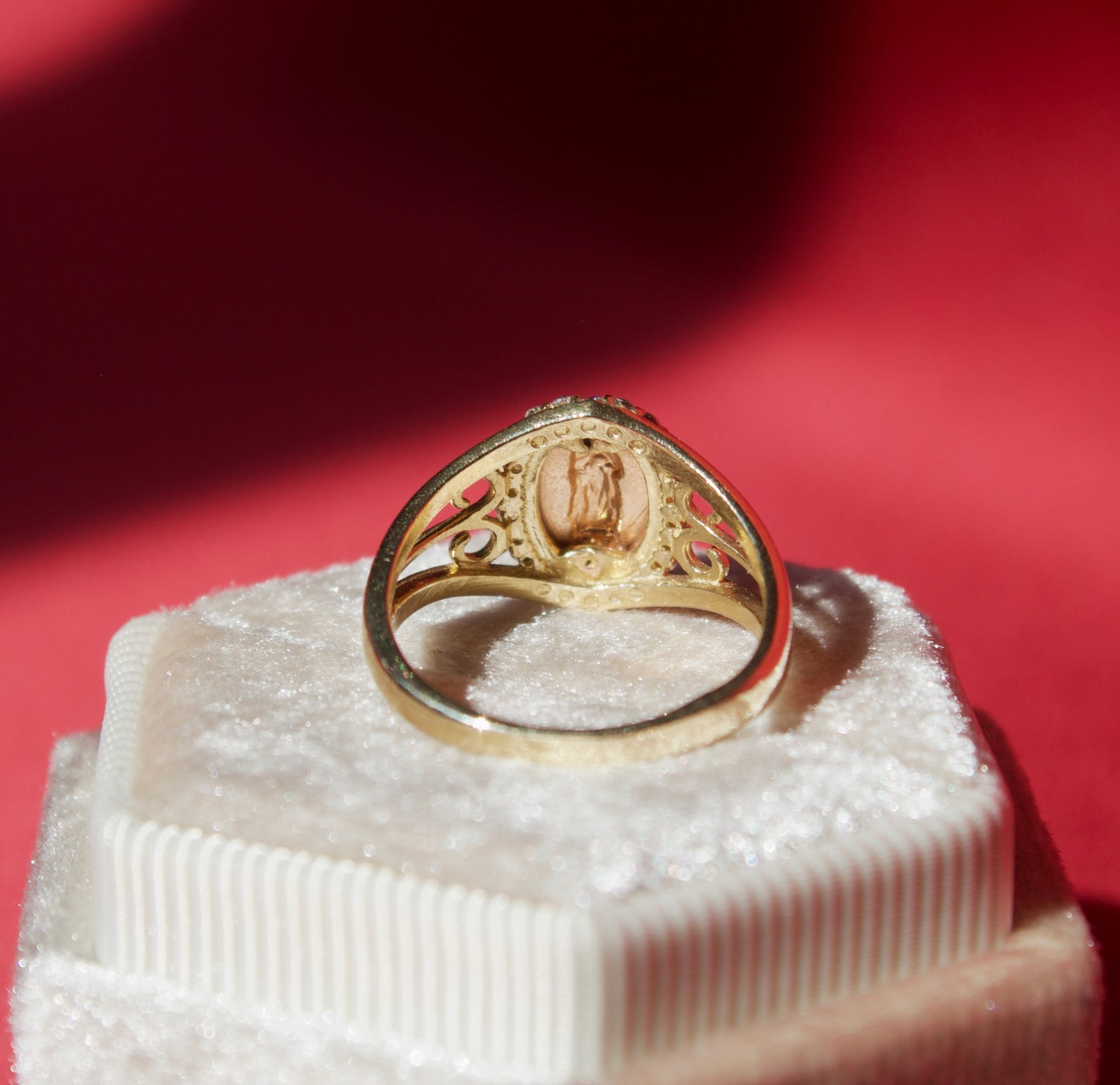 14K Gold Virgencita Ring Size 5