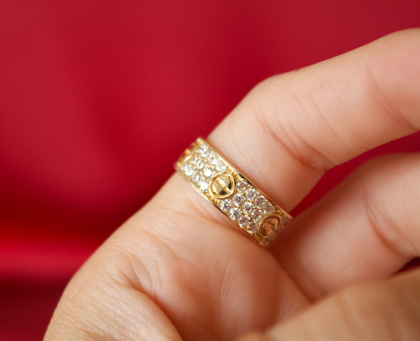 14K Gold Designer inspired ring size 7