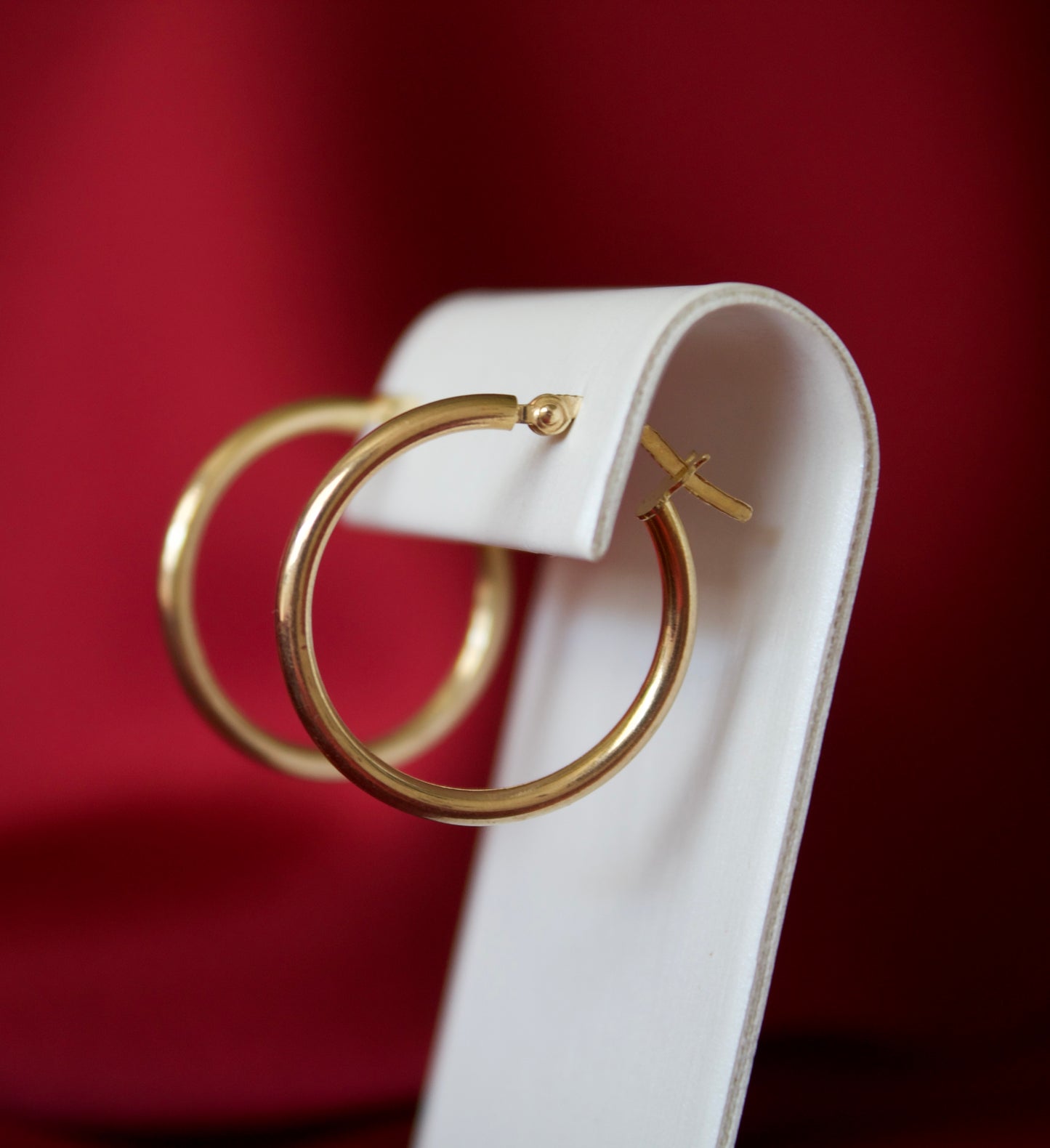 14K Gold hOop earrings (21mm)