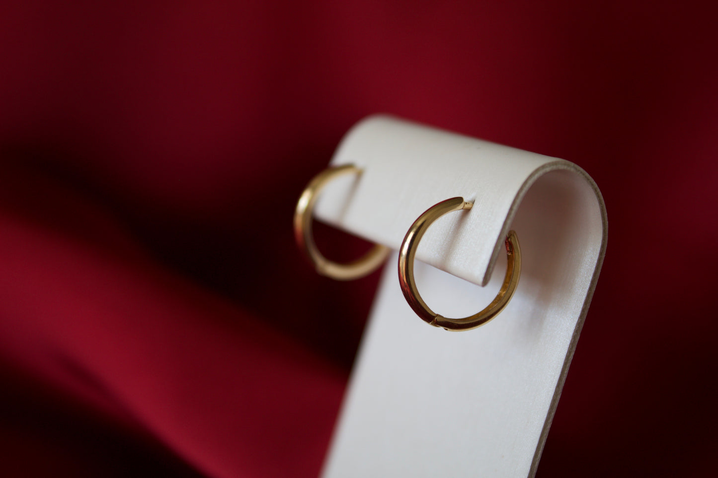 14K Gold hOop earrings (15mm)