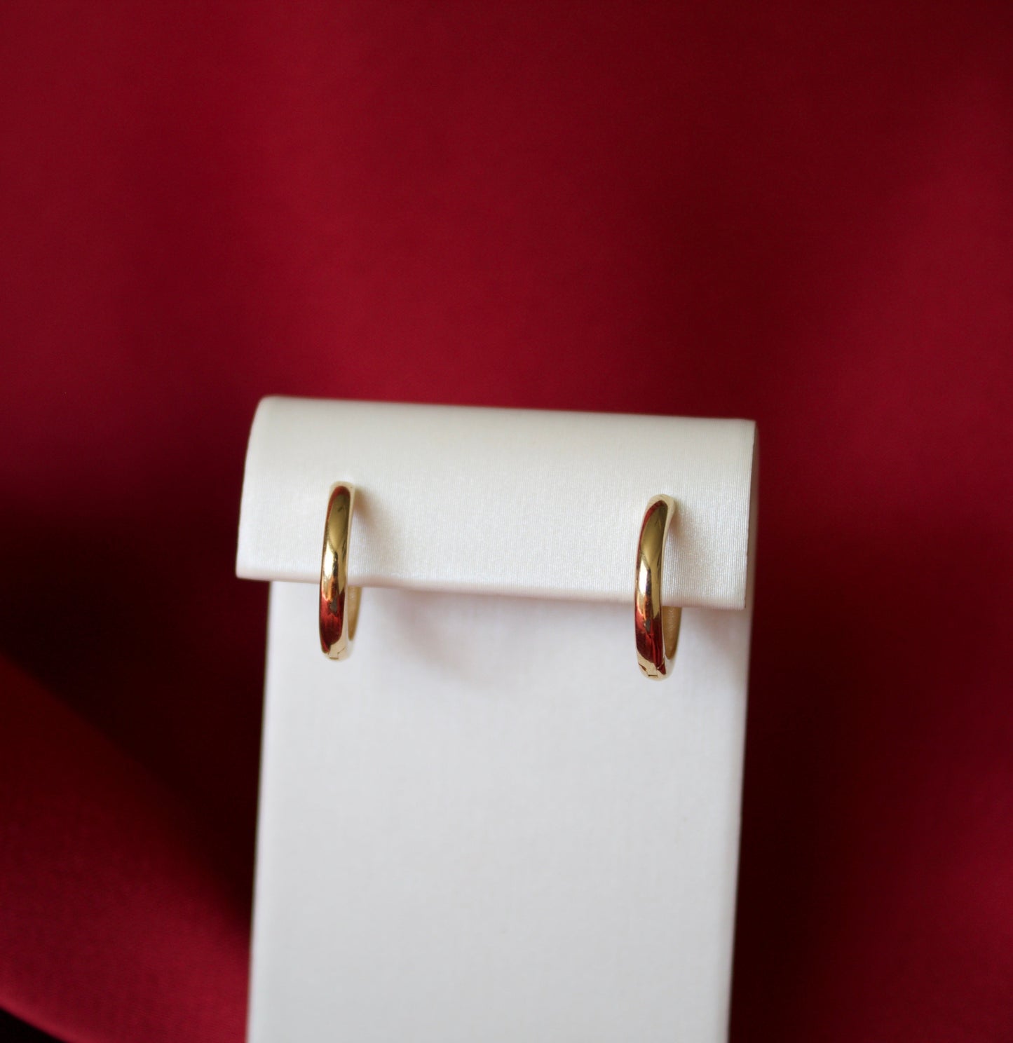 14K Gold hoOp earrings (13mm)
