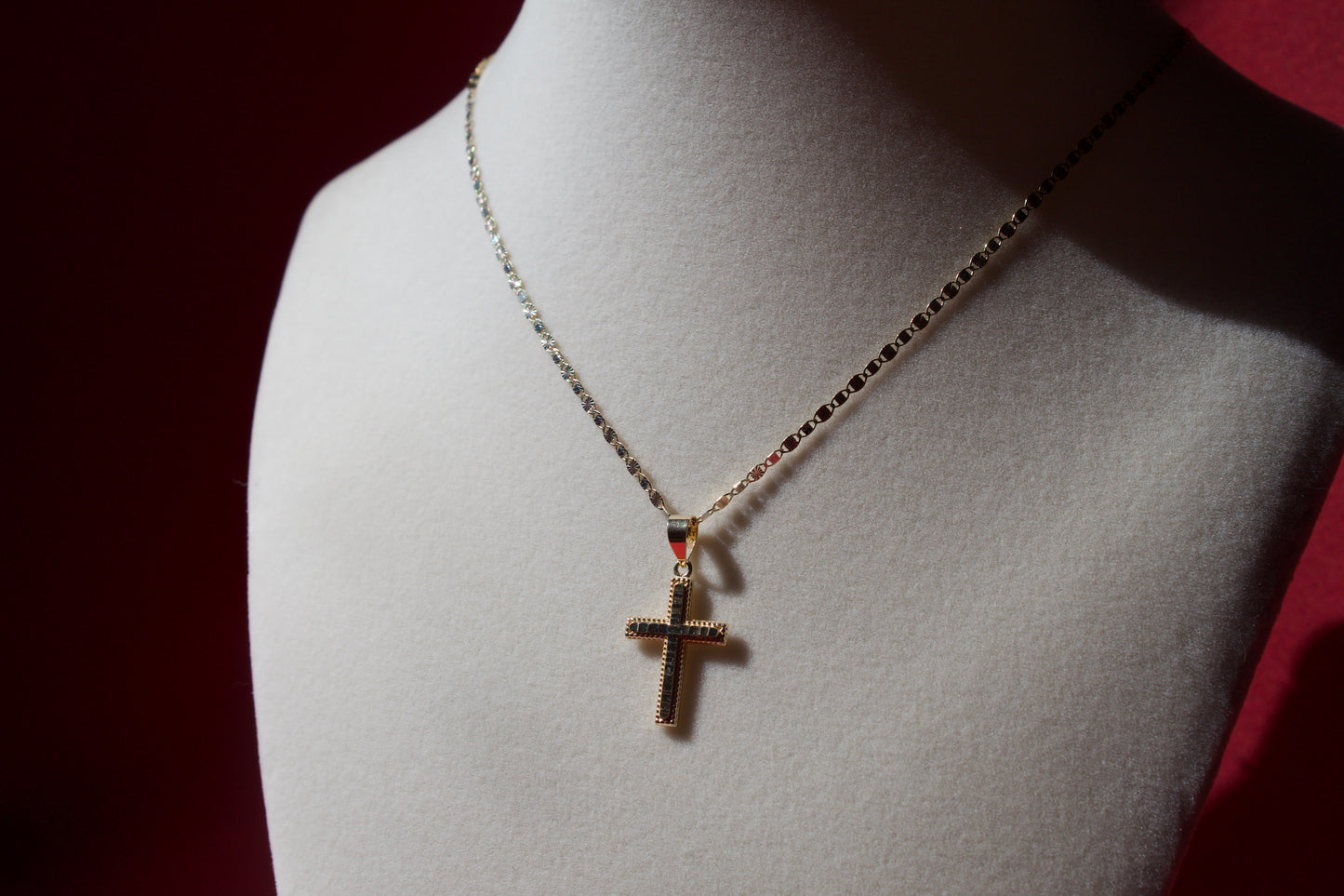 14K Gold cross pendant