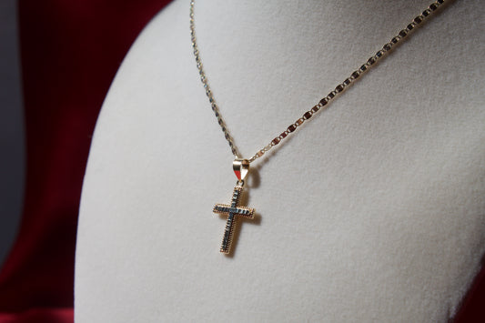 14K Gold cross pendant