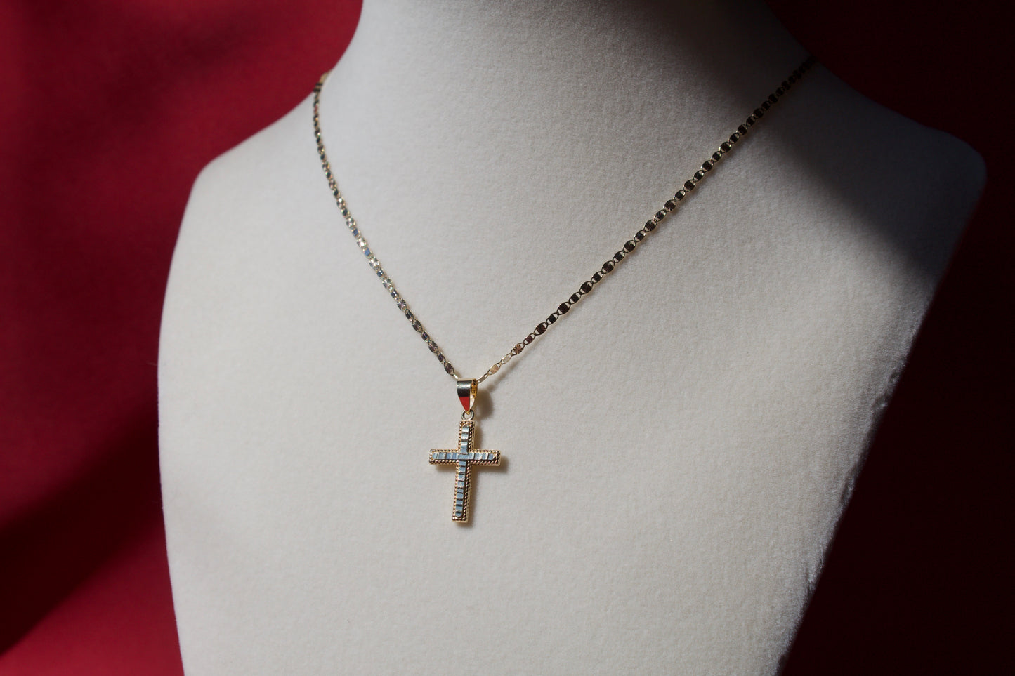 14K Gold cross pendant