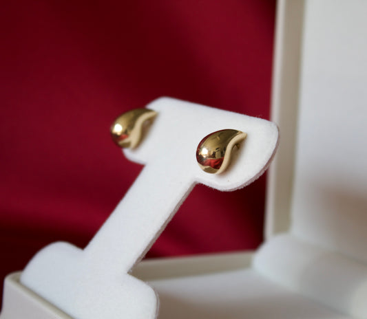 14K Gold teardrop earrings