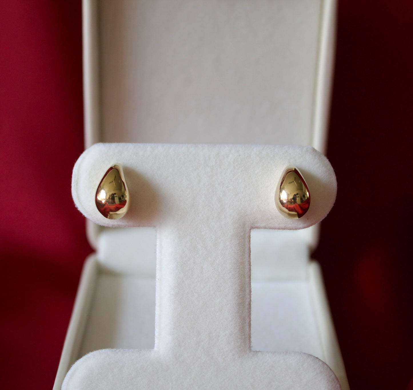 14K Gold teardrop earrings