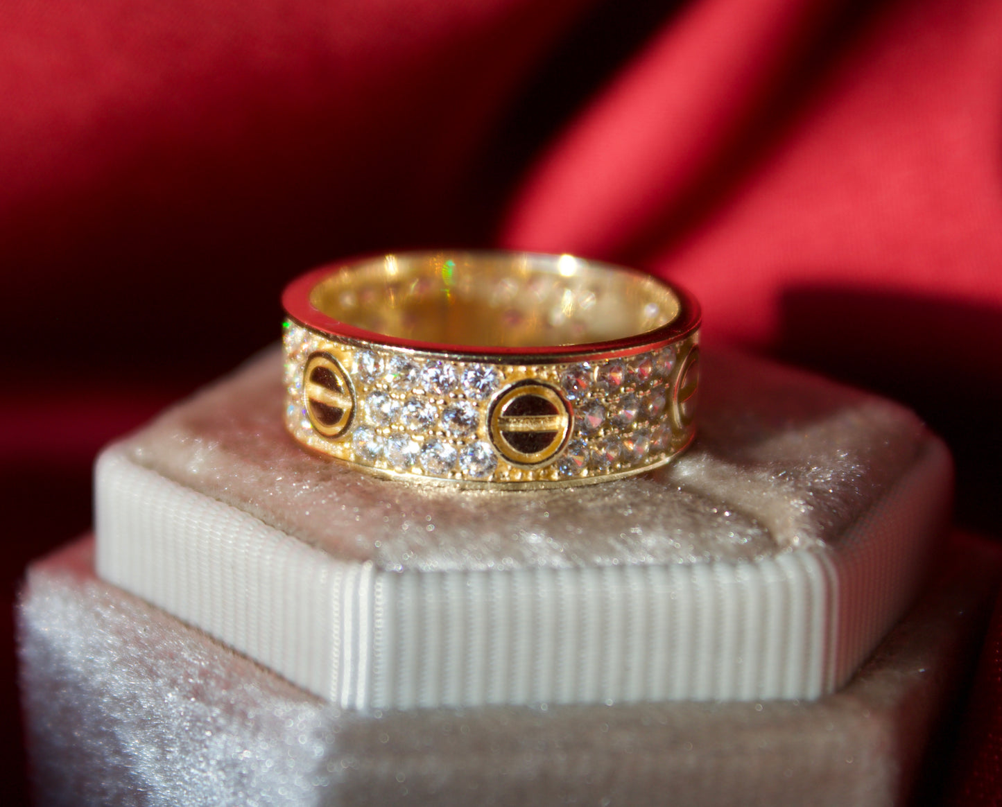 14K Gold Designer inspired ring size 7
