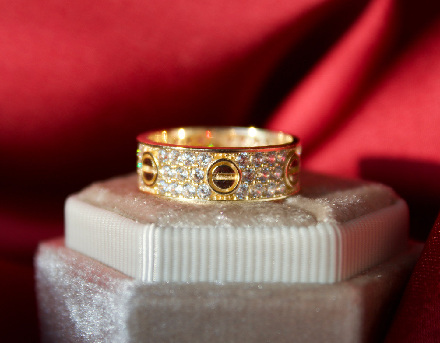 14K Gold Designer inspired ring size 7