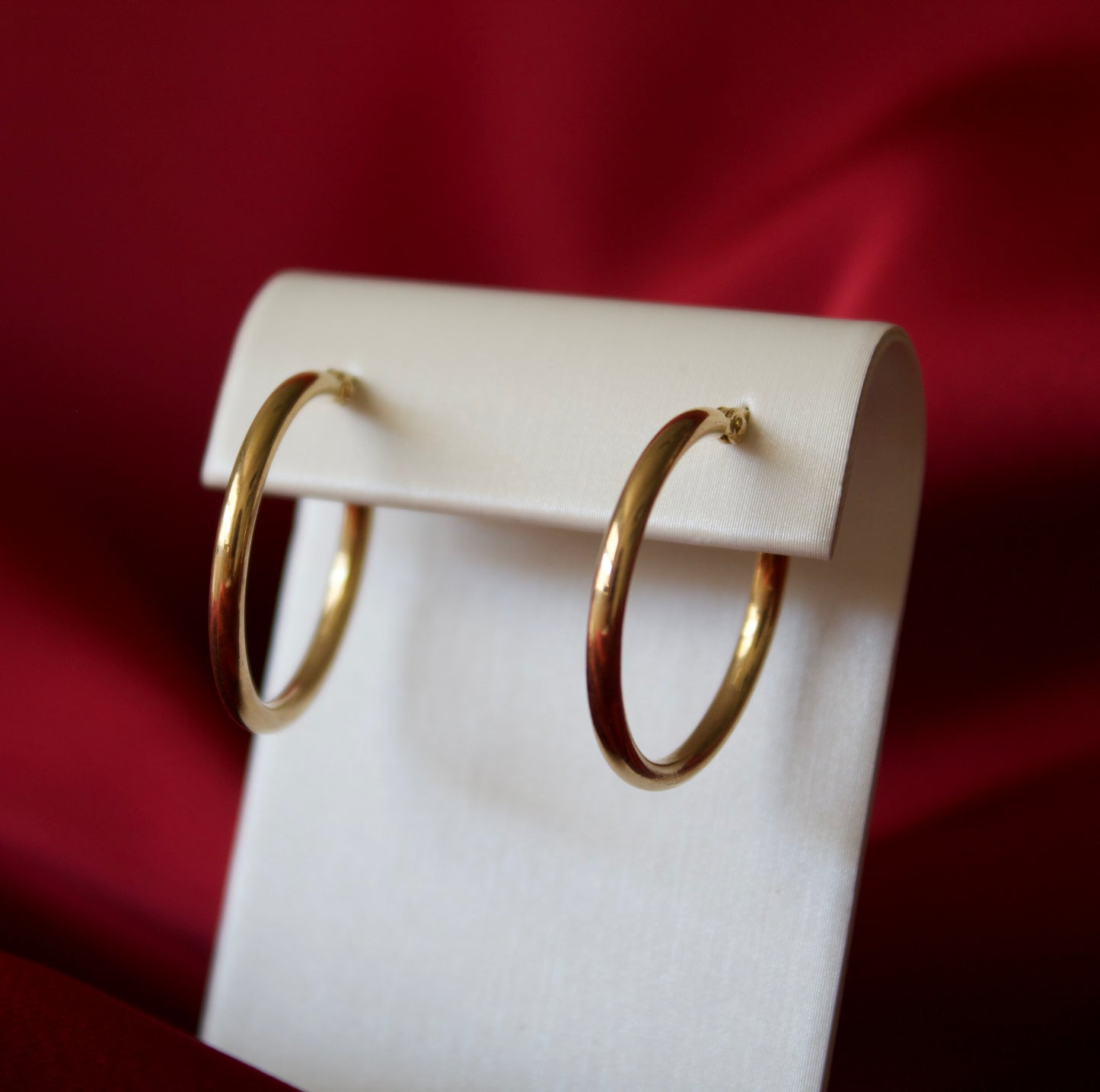 14K Gold hOop earrings (21mm)
