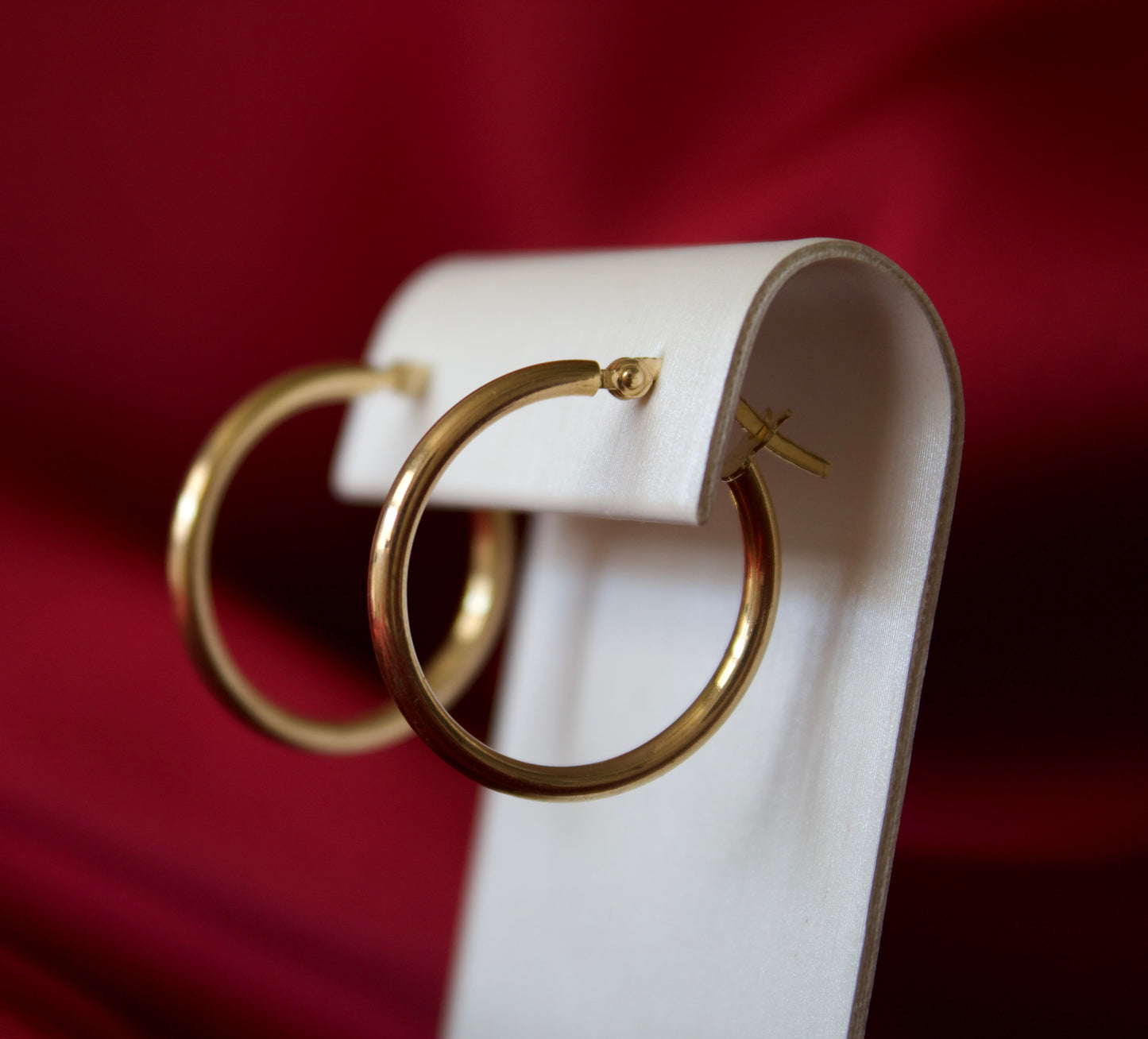 14K Gold hOop earrings (21mm)