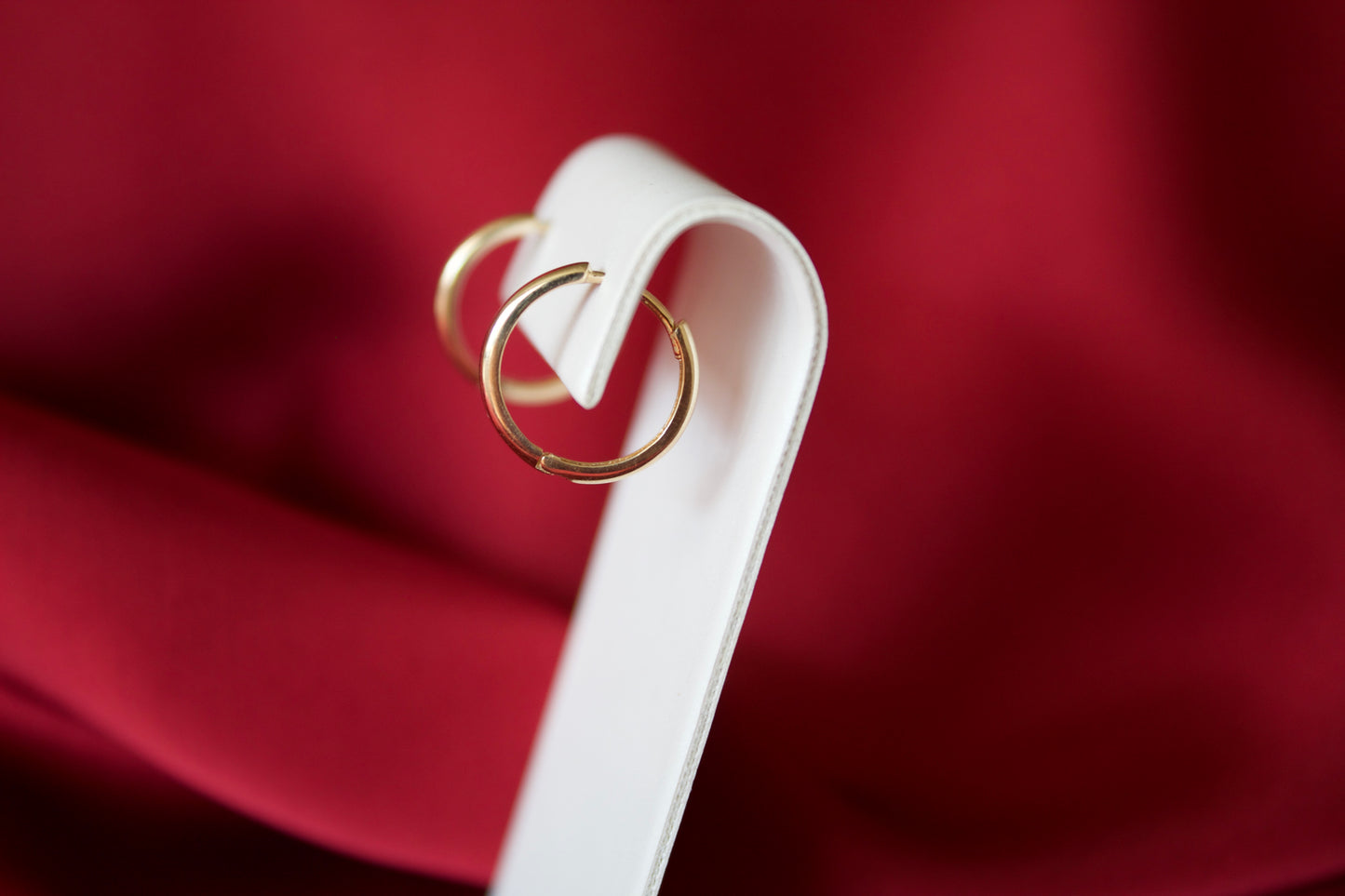 14K Gold hOop earrings (15mm)